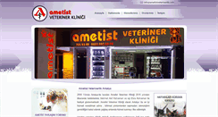 Desktop Screenshot of ametistveterinerlik.com