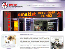 Tablet Screenshot of ametistveterinerlik.com